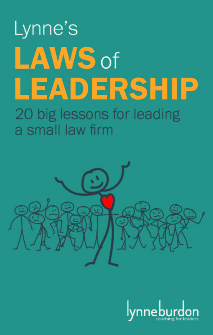 Book cover for Lynne’s Laws of Leadership