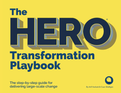 Book cover for The HERO Transformation Playbook